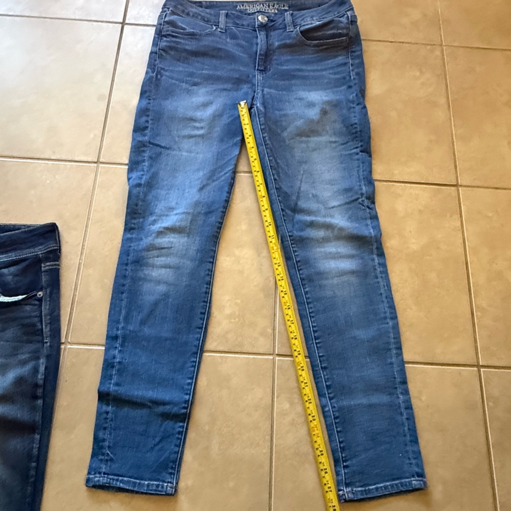 American Eagle Outfitters Super Stretch Jegging Blue Jeans Size 10